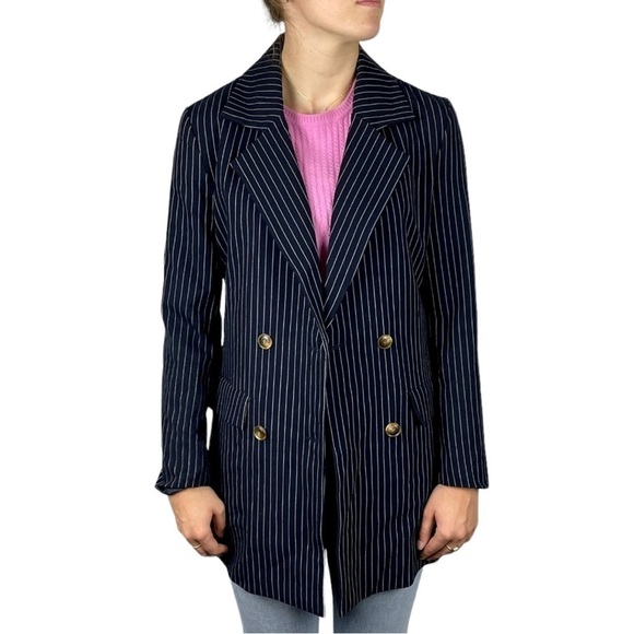 CHOOSY SUIT YOURSELF DOUBLE BREASTED TIE WAIST NOTCH COLLAR JACKET MINI DRESS - Picture 4 of 15